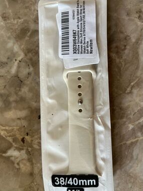 Silicone Apple Watch Band 38/40mm in Off-White